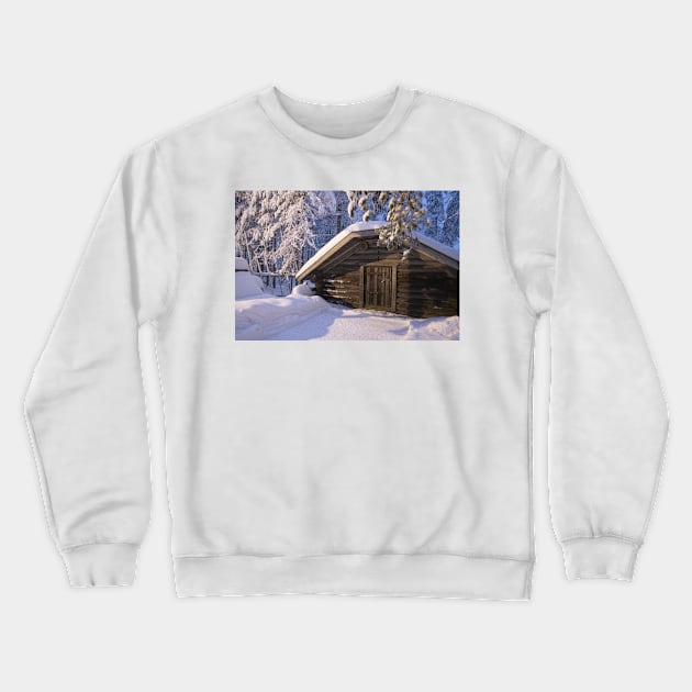 Cabin in the Snow Crewneck Sweatshirt by Memories4you